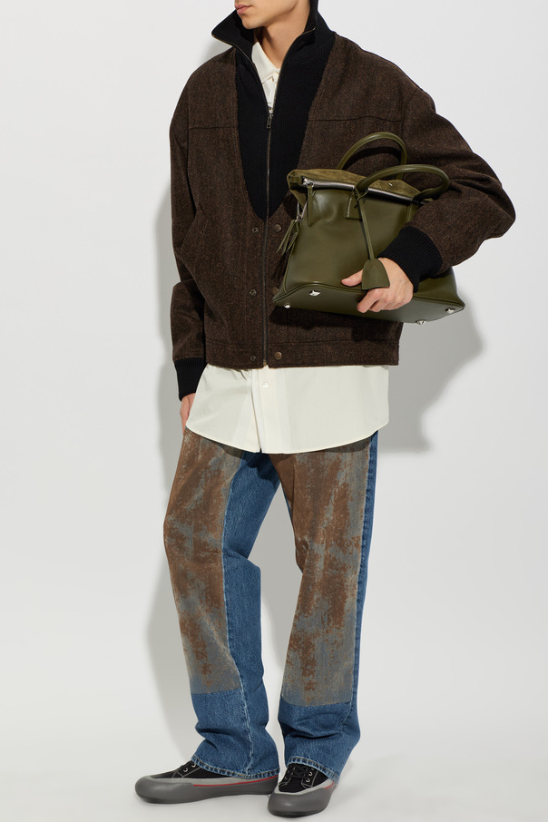 Maison Margiela Вълнено яке с десен „рибена кост“