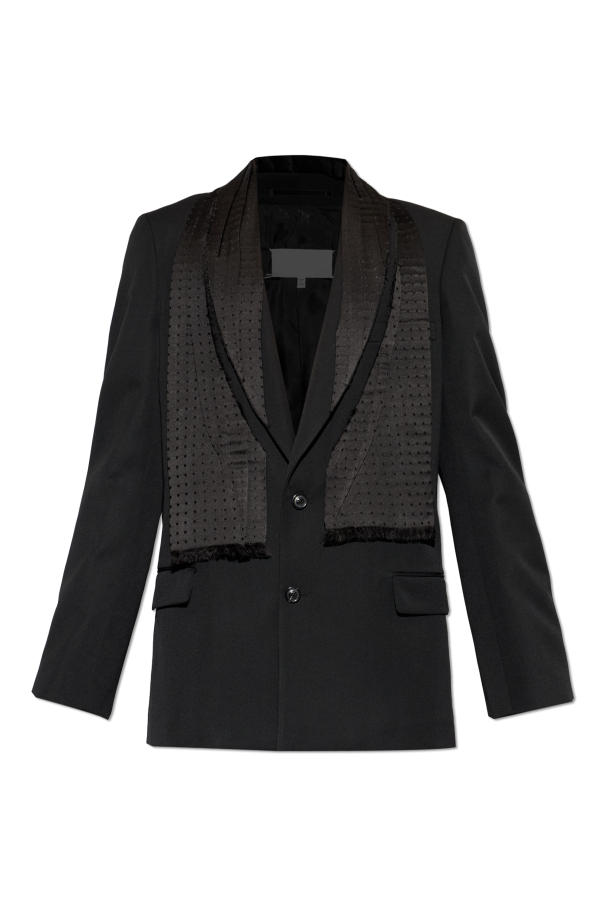 Blazer with decoratively sewn-in shawl od Maison Margiela