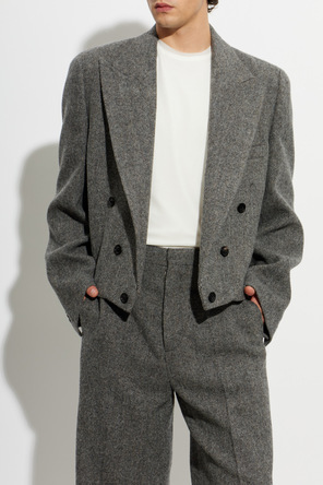Maison Margiela Sacou din lână cu model chevron