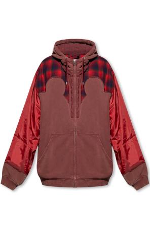 Checked hoodie