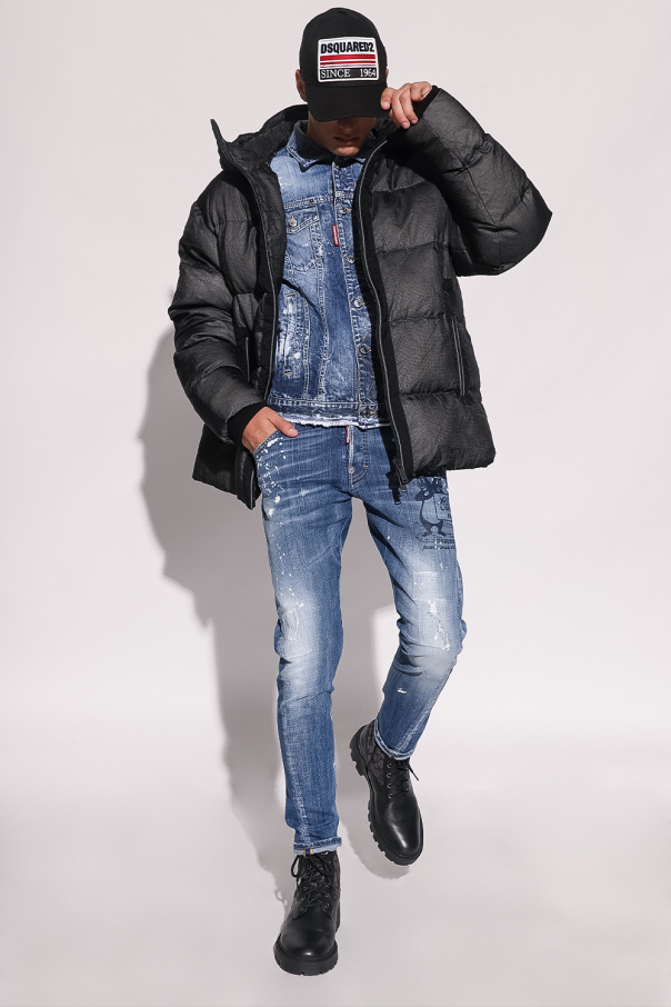 Dsquared2 Down Fox-patch jacket
