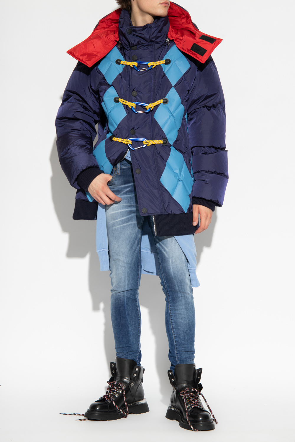 Dsquared2 eng jacket with detachable hood
