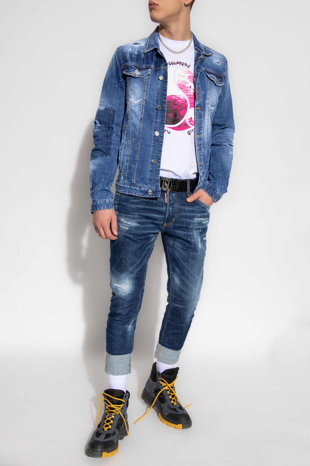 Dsquared2 Distressed denim jacket