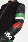 Dsquared2 BLACK Jacket with leather sleeves