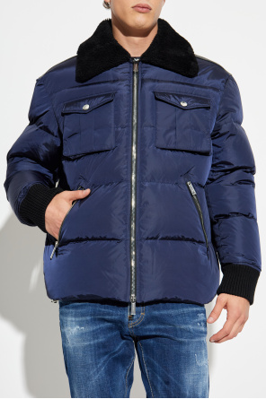 Dsquared2 Down jacket with fur collar