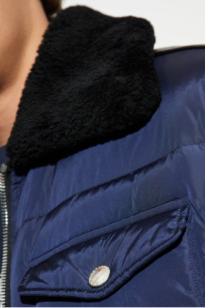 Dsquared2 Down jacket with fur collar