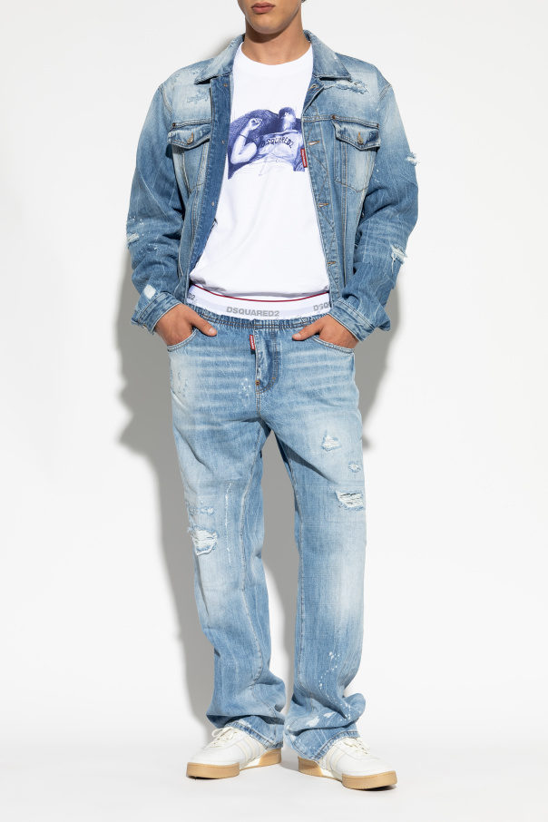 Dsquared2 Denim jacket with 'vintage' effect