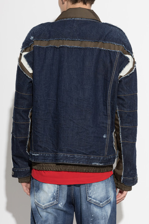Dsquared2 Jeansowa kurtka z wszytym logo