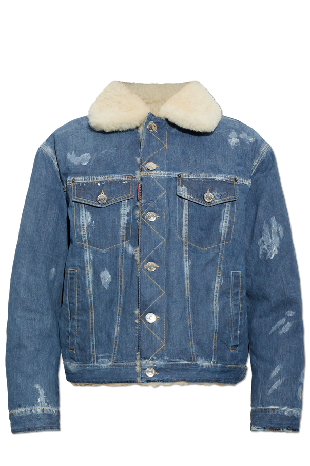 ‘vintage’-style denim jacket od Dsquared2