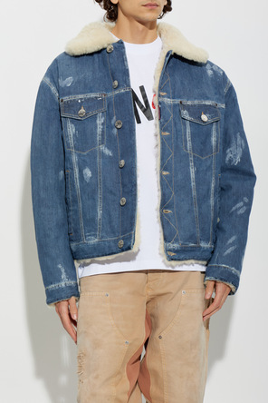 Dsquared2 ‘vintage’-style denim jacket