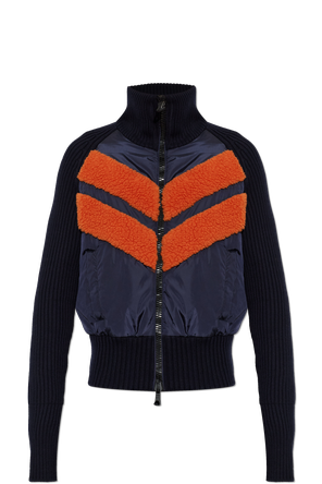 Jacket made of combined fabrics