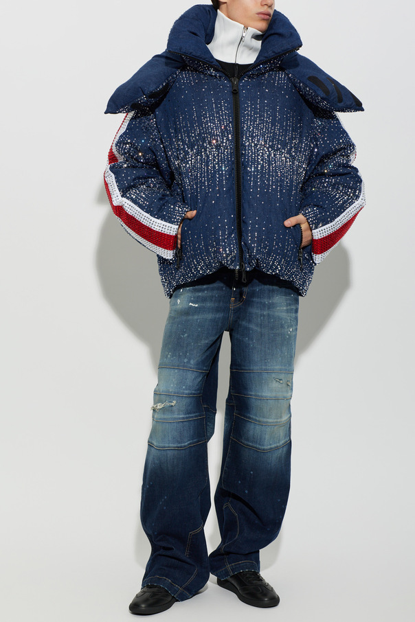 Dsquared2 Down jacket with shimmering applications