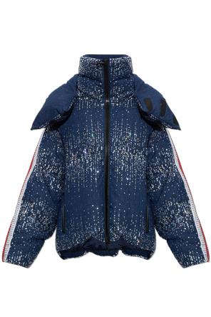 Chaqueta acolchada con aplicaciones brillantes