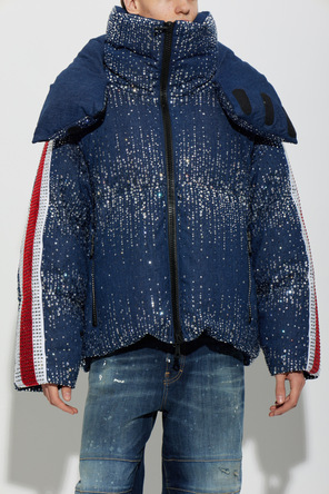 Dsquared2 Down jacket with shimmering applications