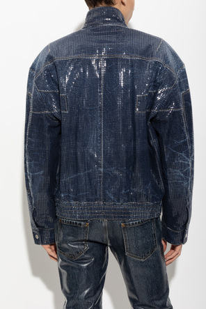 Dsquared2 Jeansowa kurtka z cekinami