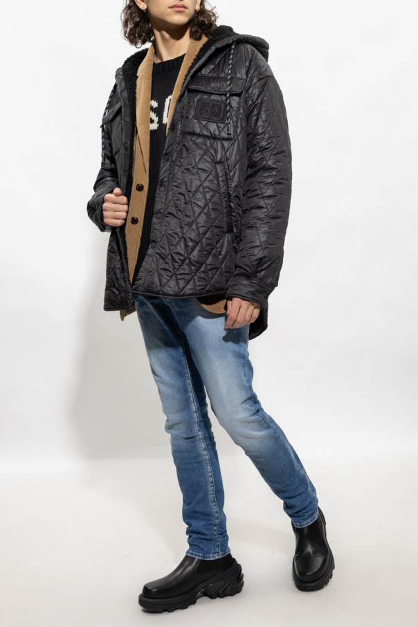 Dsquared2 Quilted jacket with hood