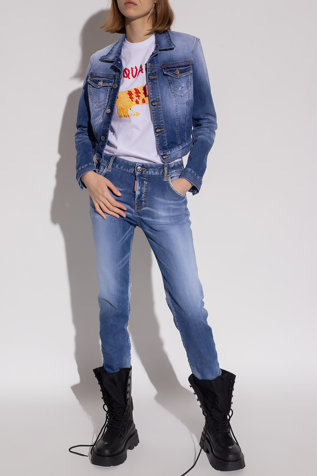 Dsquared2 Cropped denim jacket