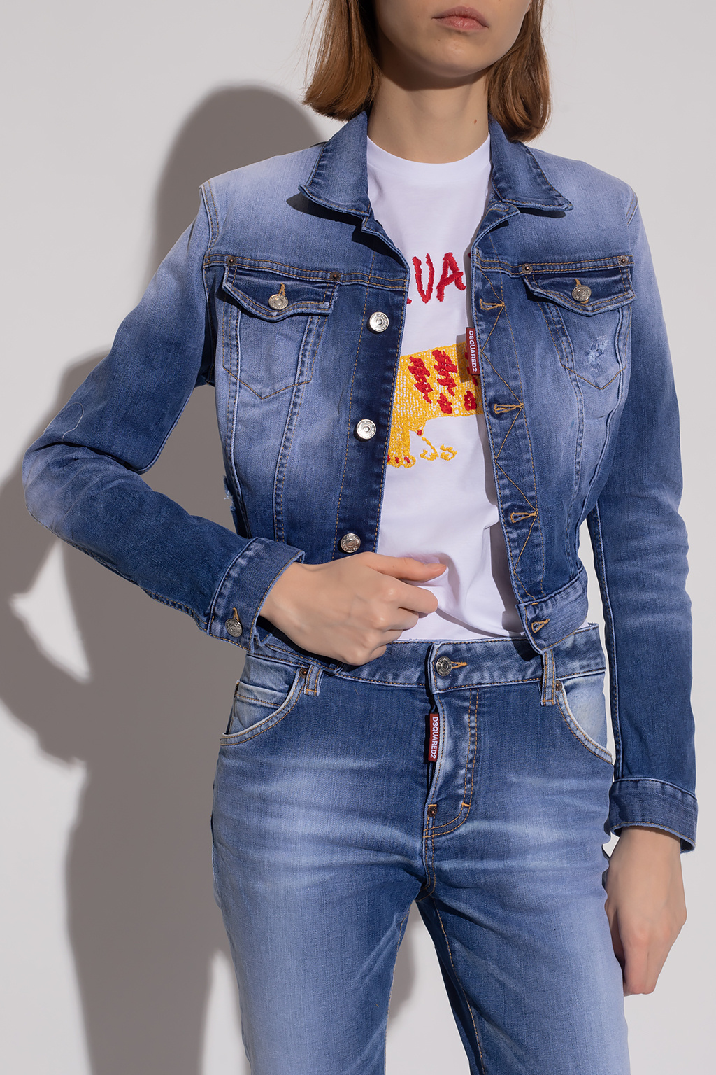Dsquared2 Cropped denim jacket | Women 