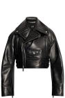 Dsquared2 BLACK Leather Jacket