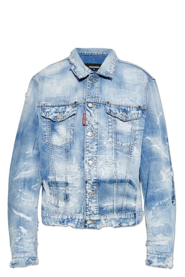 Denim jacket with `vintage` effect od Dsquared2