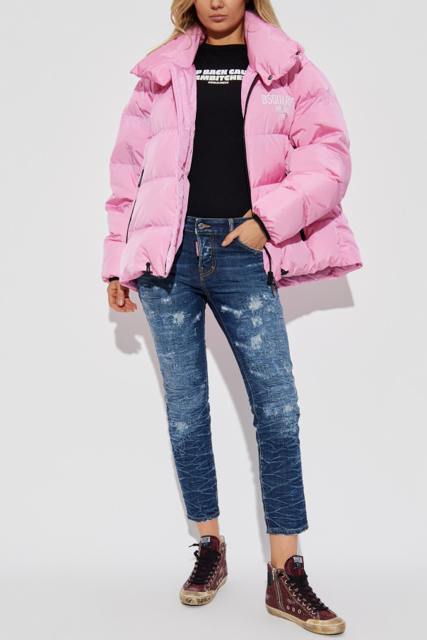 Dsquared2 Kurtka puchowa z nadrukowanym logo