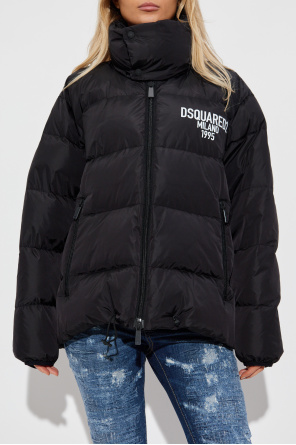 Dsquared2 Chaqueta de plumón con logo estampado
