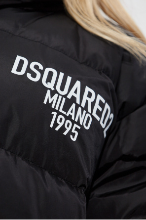 Dsquared2 Chaqueta de plumón con logo estampado