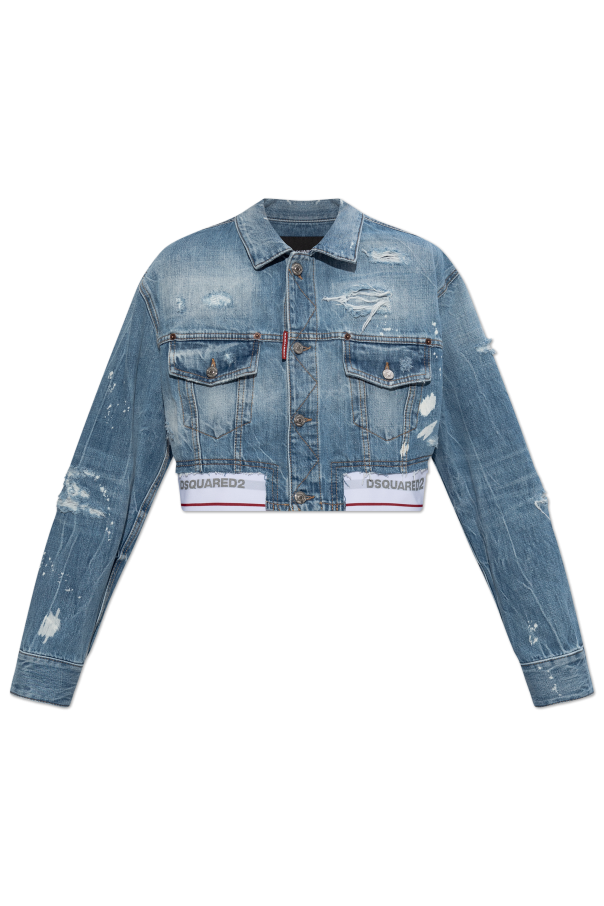 Denim jacket with a 'vintage' effect od Dsquared2