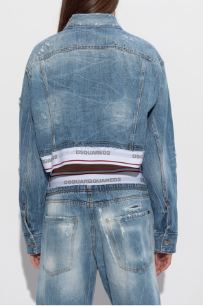 Dsquared2 Denim jacket with a 'vintage' effect