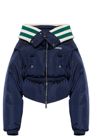 Down jacket with logo