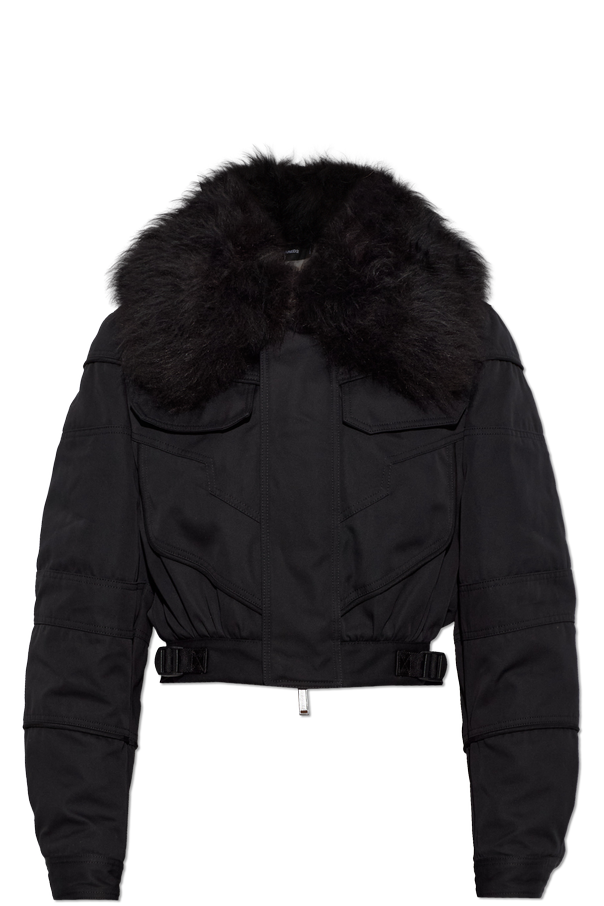 Jacket with a fur collar od Dsquared2