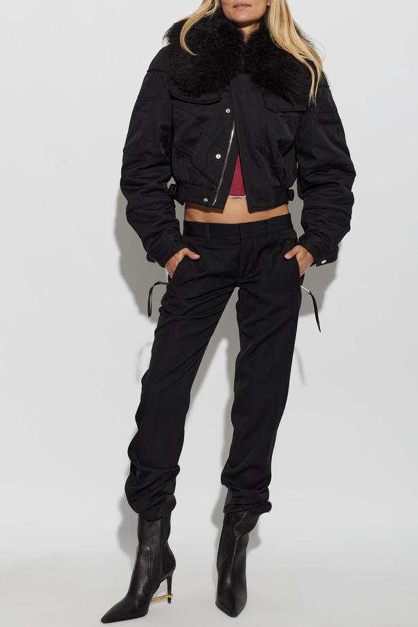 Dsquared2 Jacket with a fur collar