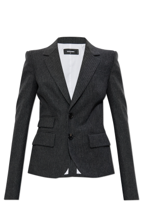 Pinstripe pattern blazer