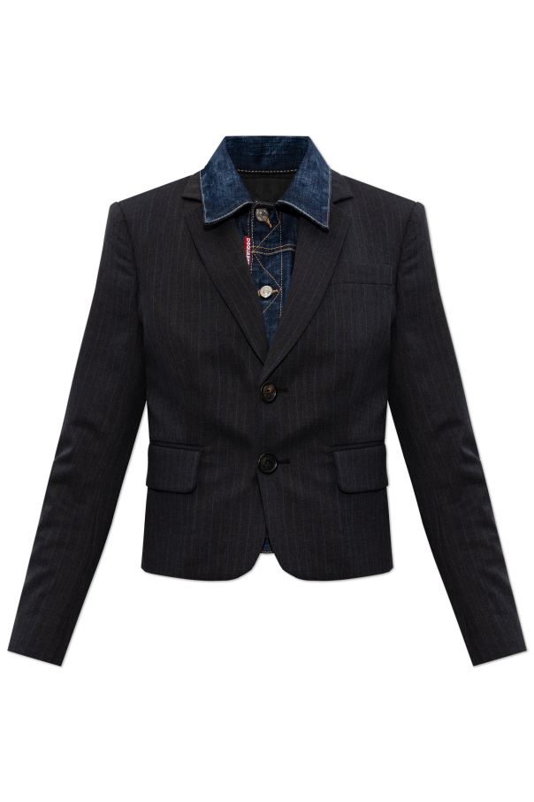 Blazer made of combined materials od Dsquared2