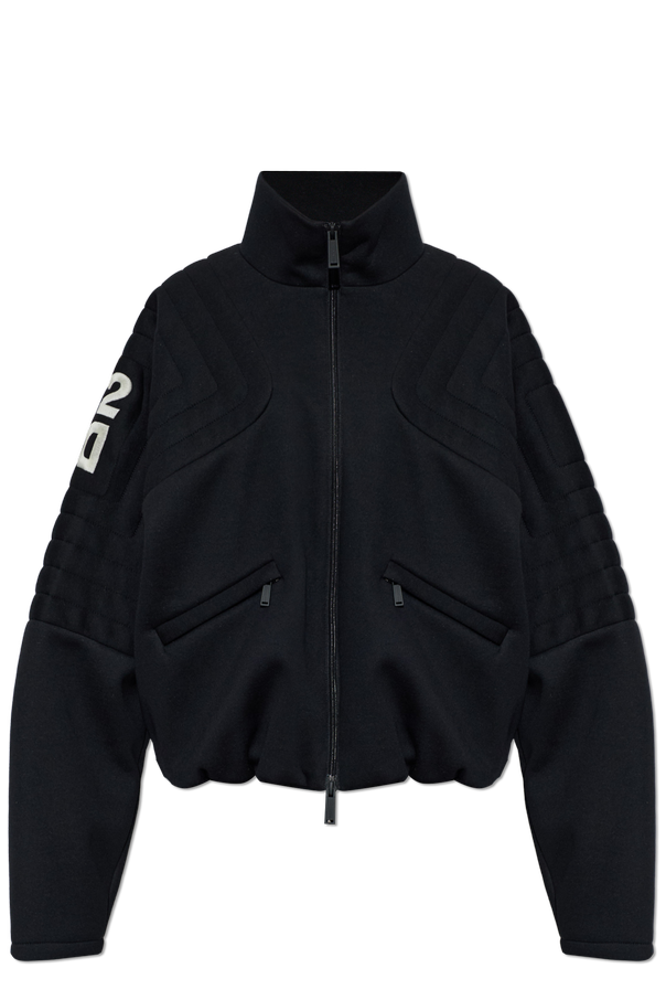 Dsquared2 Quilted jacket with embroidered logo