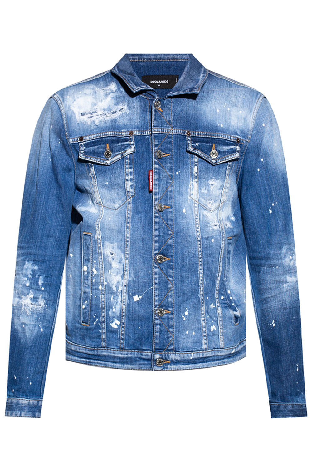 Dsquared2 Raw-edge denim com jacket