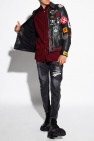 Dsquared2 Patched leather jacket