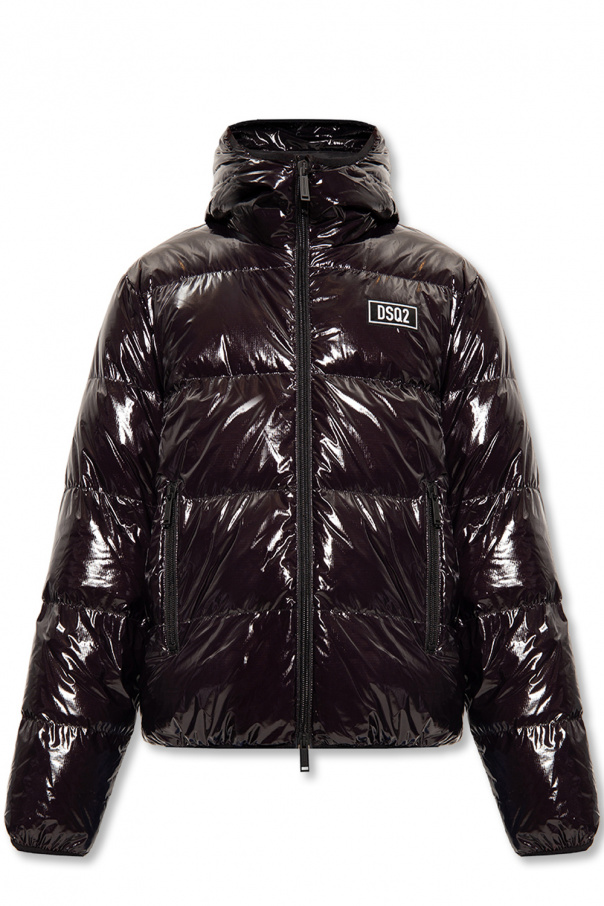 Dsquared2 Hooded down embroidered-logo jacket
