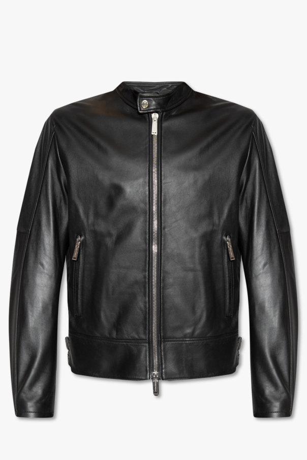Dsquared2 Leather Demeulemeester jacket