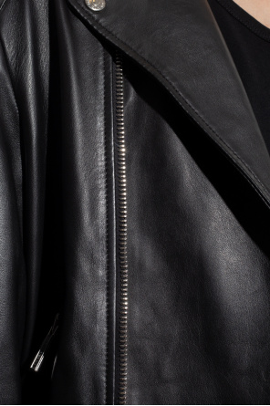 Dsquared2 Leather Grey jacket