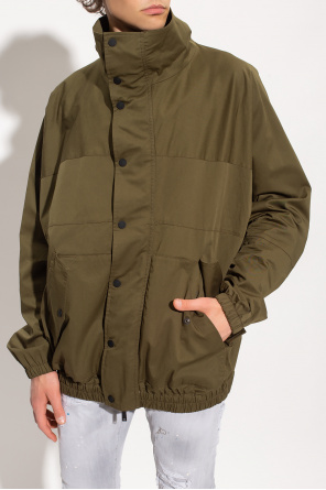Dsquared2 this khaki green short fishtail Jacket Down from