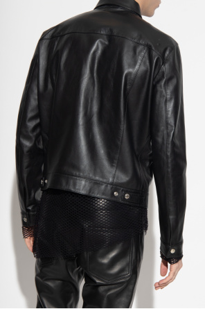 Dsquared2 Leather coton jacket