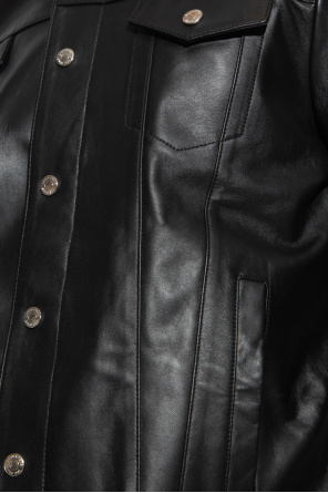 Dsquared2 Leather con jacket