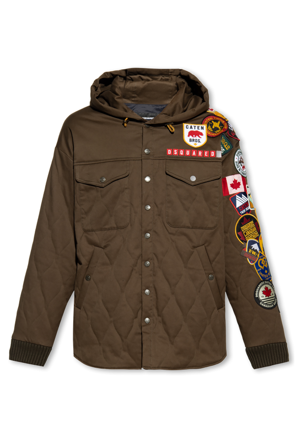 Dsquared2 Insulated jacket with patches