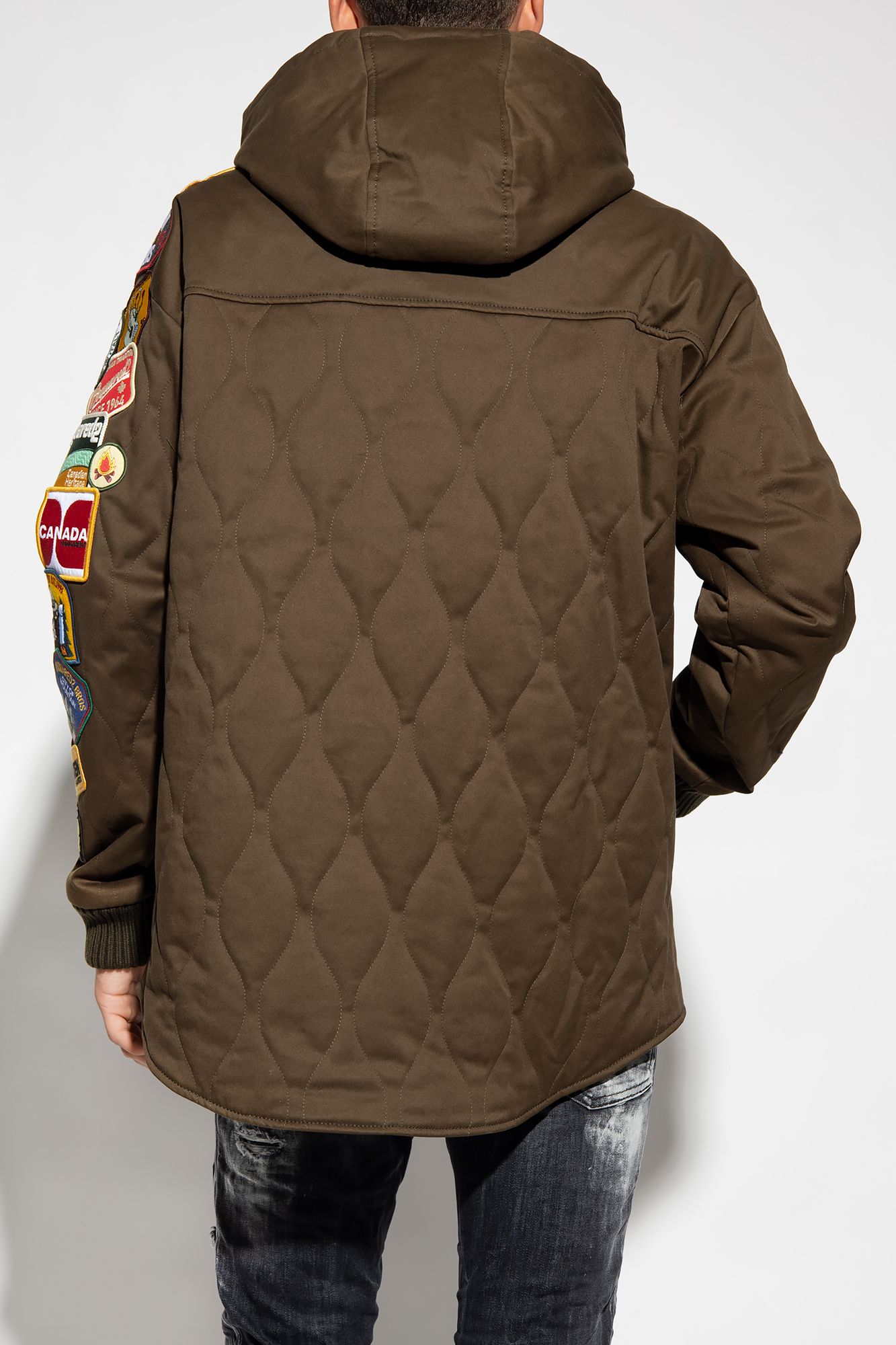 Dsquared2 Insulated jacket with patches