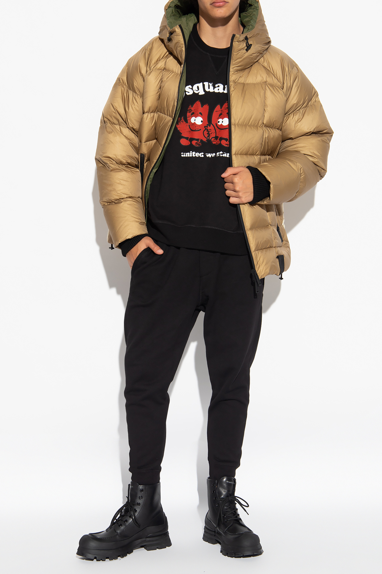 Dsquared2 Montgomery Padded Jacket In Beige | ModeSens 