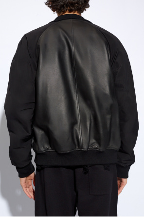 Dsquared2 Leather bomber jacket
