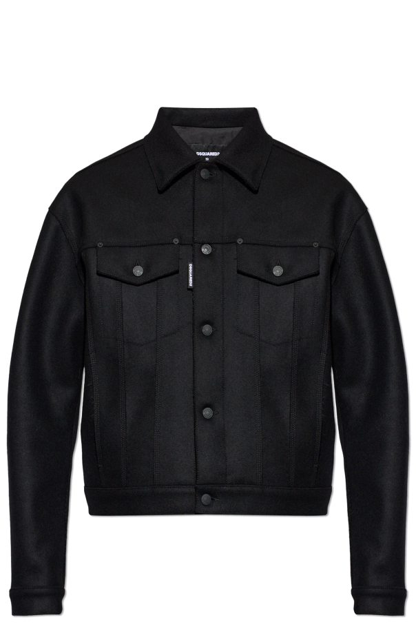 Wool jacket with `vintage` effect od Dsquared2