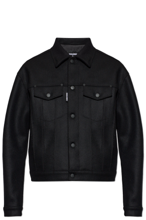 Wool jacket with `vintage` effect