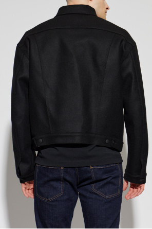 Dsquared2 Wełniana kurtka z efektem `vintage`